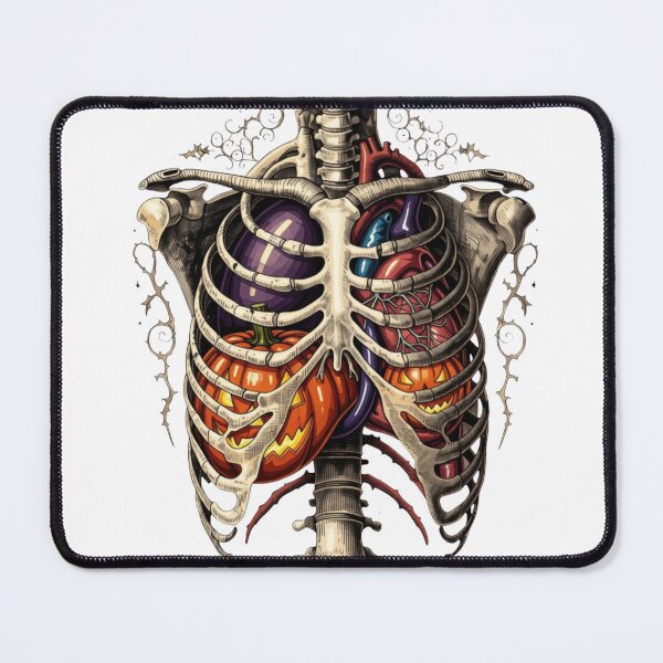 Item preview, Gothic Anatomical Ribcage with Colorful Internal Organs designed and sold by Mousy17.