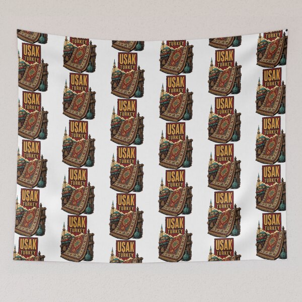 Item preview, Usak Turkey Vintage Travel Tourism designed and sold by TravelersGems.
