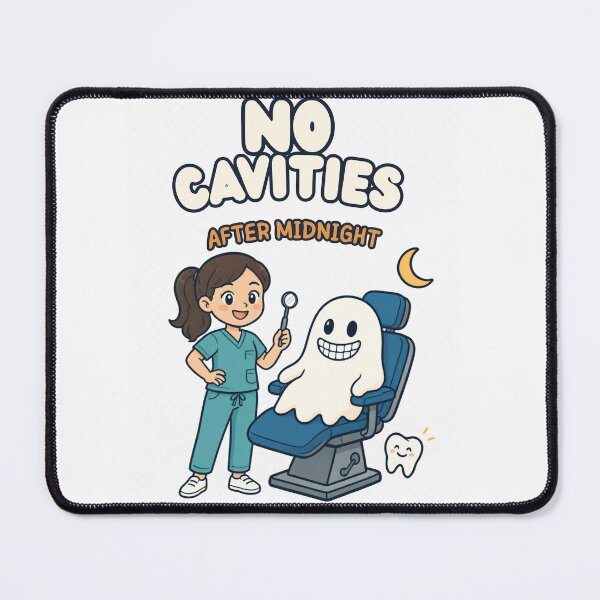 Item preview, No Cavities After Midnight – Funny Halloween Dentist designed and sold by BachoOffBit.