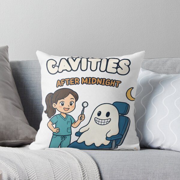 Item preview, No Cavities After Midnight – Funny Halloween Dentist designed and sold by BachoOffBit.