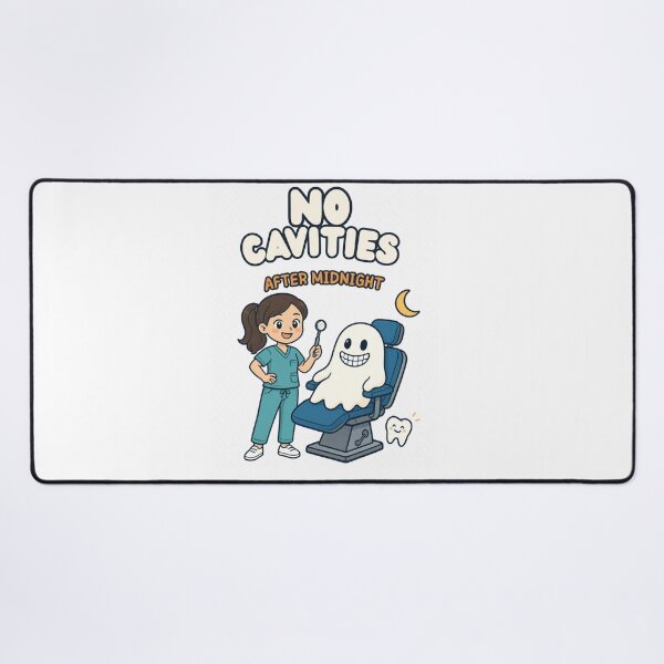 Item preview, No Cavities After Midnight – Funny Halloween Dentist designed and sold by BachoOffBit.
