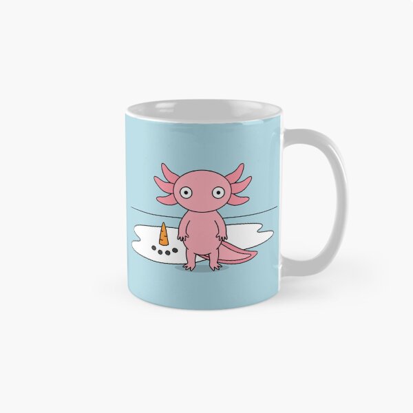 Item preview, Melted Snowman with Cute Funny Axolotl Christmas Minimalist designed and sold by bard-art.