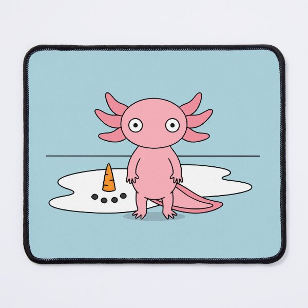 Item preview, Melted Snowman with Cute Funny Axolotl Christmas Minimalist designed and sold by bard-art.