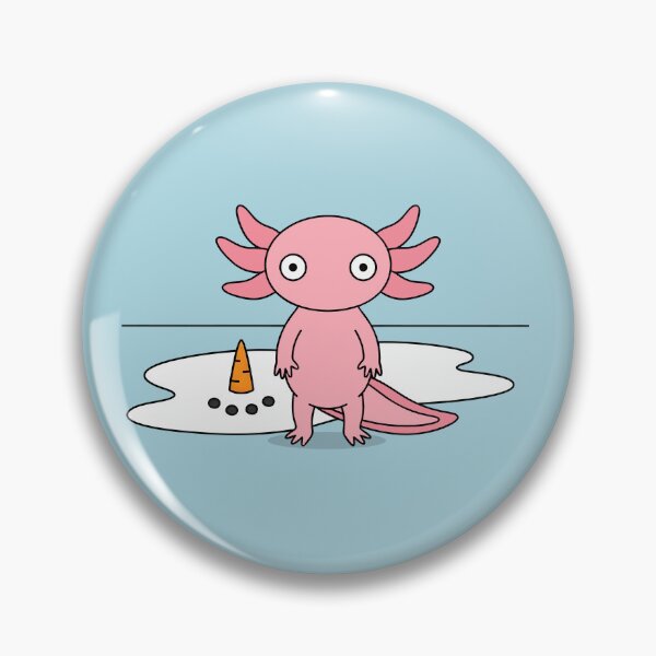 Item preview, Melted Snowman with Cute Funny Axolotl Christmas Minimalist designed and sold by bard-art.