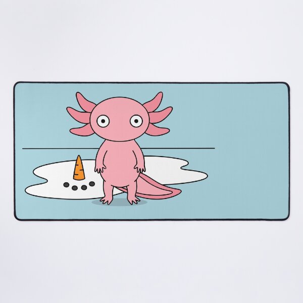 Item preview, Melted Snowman with Cute Funny Axolotl Christmas Minimalist designed and sold by bard-art.