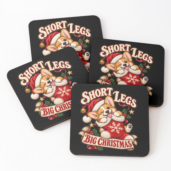 Item preview, Short Legs, Big Holiday Cheer — Christmas Corgi Illustration designed and sold by Crystal-Tree.