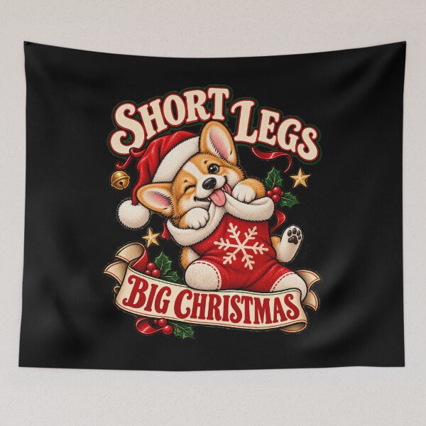 Item preview, Short Legs, Big Holiday Cheer — Christmas Corgi Illustration designed and sold by Crystal-Tree.
