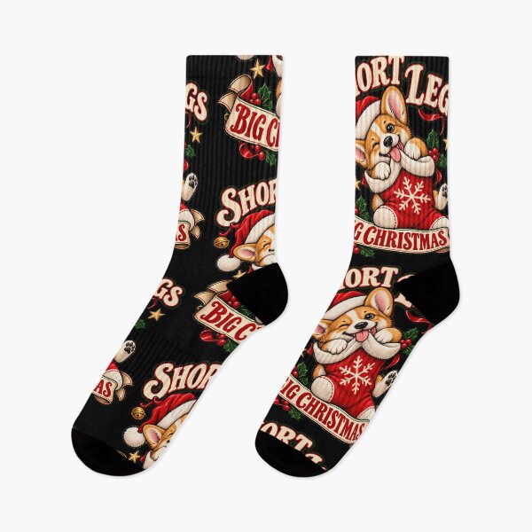 Item preview, Short Legs, Big Holiday Cheer — Christmas Corgi Illustration designed and sold by Crystal-Tree.