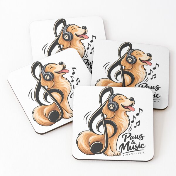 Item preview, Paws & Melodies – Dog Lover & Music Lover Design designed and sold by ArtEngineer77.