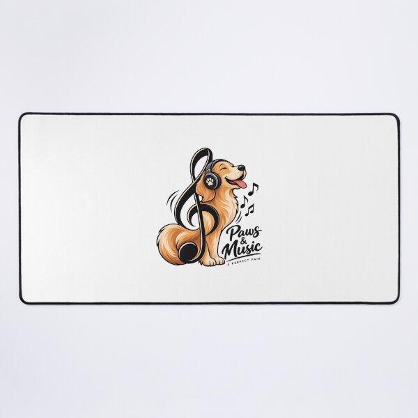Item preview, Paws & Melodies – Dog Lover & Music Lover Design designed and sold by ArtEngineer77.