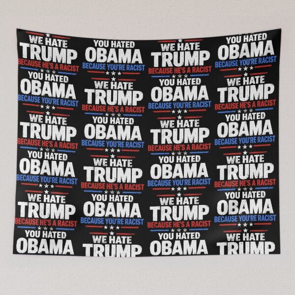 Item preview, We Hate Trump Political Protest Anti Racism Message designed and sold by Glow-Paw-Studio.