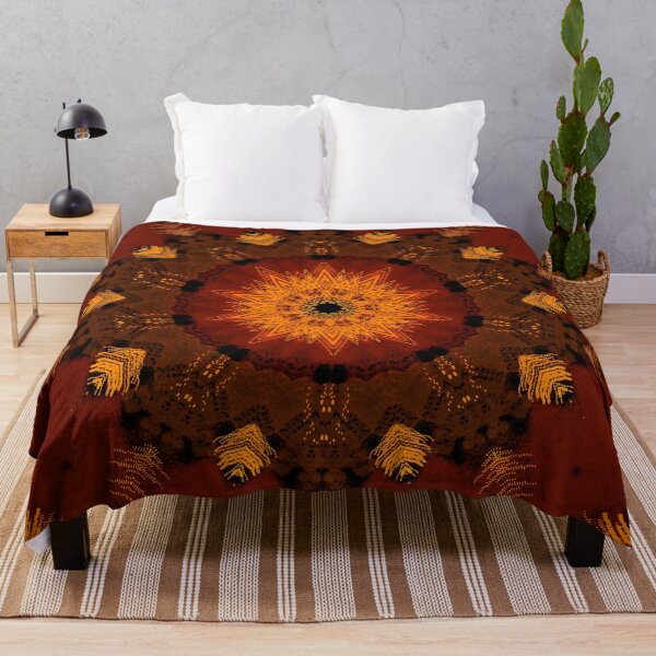 Item preview, Golden Red and Black Retro Pattern  designed and sold by SuzanaTArt.