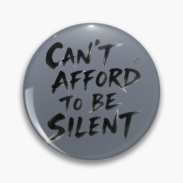 Item preview, Can't Afford to Be Silent – Speak Up Civic Activism Protest Typography designed and sold by ManggaeJM.