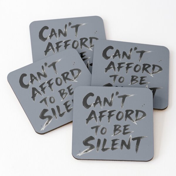 Item preview, Can't Afford to Be Silent – Speak Up Civic Activism Protest Typography designed and sold by ManggaeJM.