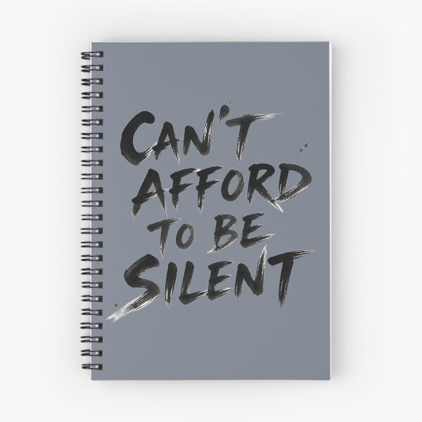 Item preview, Can't Afford to Be Silent – Speak Up Civic Activism Protest Typography designed and sold by ManggaeJM.