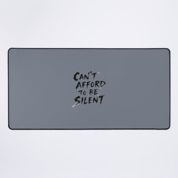 Item preview, Can't Afford to Be Silent – Speak Up Civic Activism Protest Typography designed and sold by ManggaeJM.