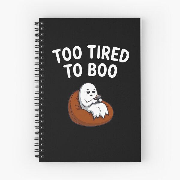 Item preview, Too Tired To Boo Funny Lazy Ghost designed and sold by BeaBuzz.
