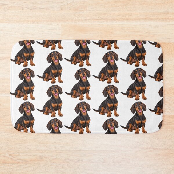Item preview, Black and Tan Dachshund Dog designed and sold by BackgroundND.