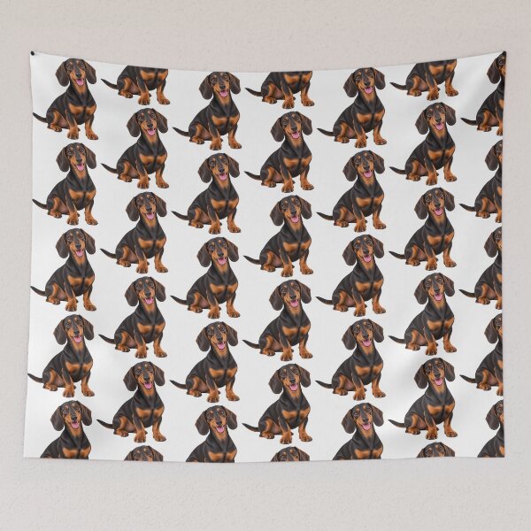 Item preview, Black and Tan Dachshund Dog designed and sold by BackgroundND.
