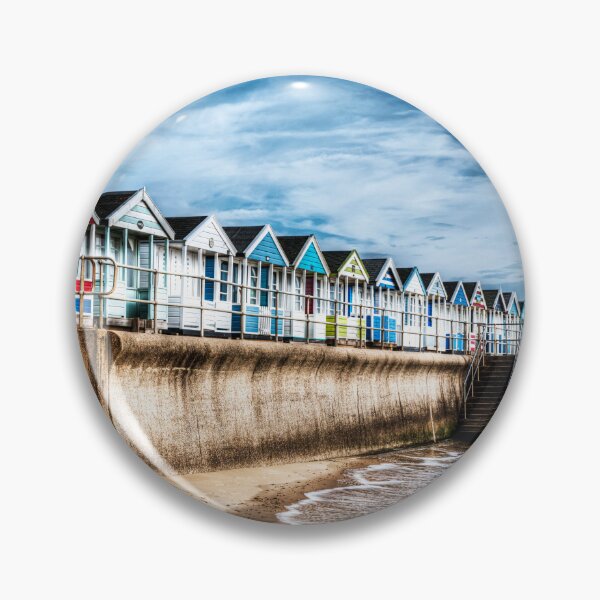 Item preview, Southwold Beach Huts and Seawall on a Moody Coastal Day designed and sold by Paul Thompson Photography.