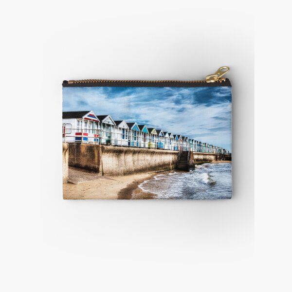 Item preview, Southwold Beach Huts and Seawall on a Moody Coastal Day designed and sold by Paul Thompson Photography.
