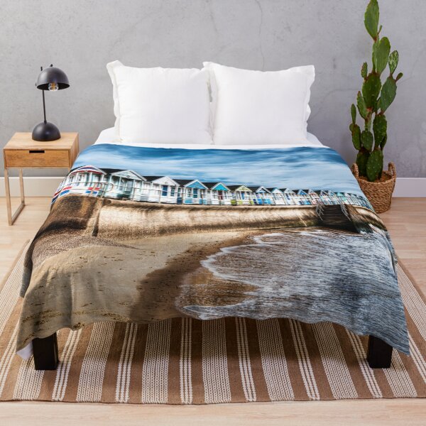 Item preview, Southwold Beach Huts and Seawall on a Moody Coastal Day designed and sold by Paul Thompson Photography.