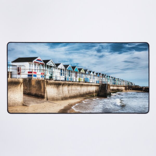 Item preview, Southwold Beach Huts and Seawall on a Moody Coastal Day designed and sold by Paul Thompson Photography.