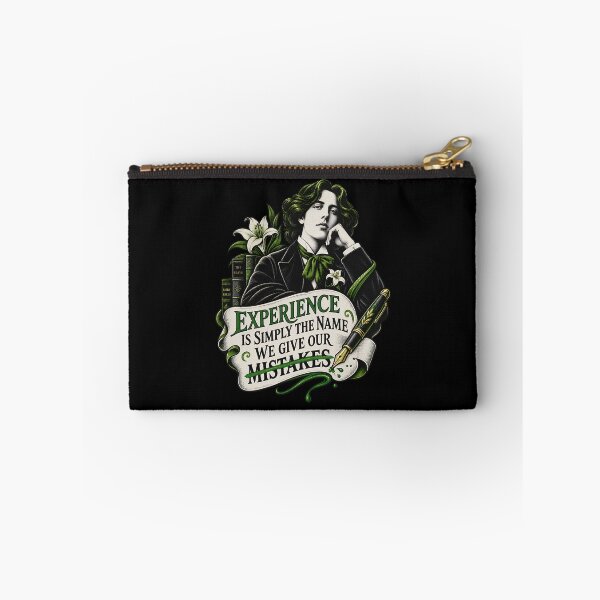 Item preview, Oscar Wilde Experience and Mistakes Green Quote designed and sold by Fenay Designs.