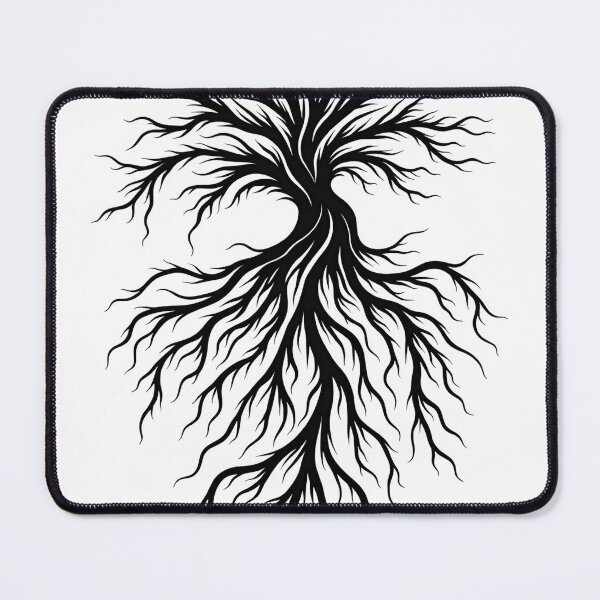 Item preview, Hydroponic Roots Mandala Tattoo Flash designed and sold by Qubivibe.