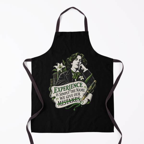 Item preview, Oscar Wilde Experience and Mistakes Green Quote designed and sold by Fenay Designs.