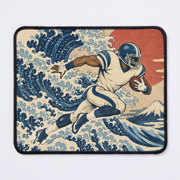Item preview, Ukiyo-e Football Runner designed and sold by Peachy Dreams.