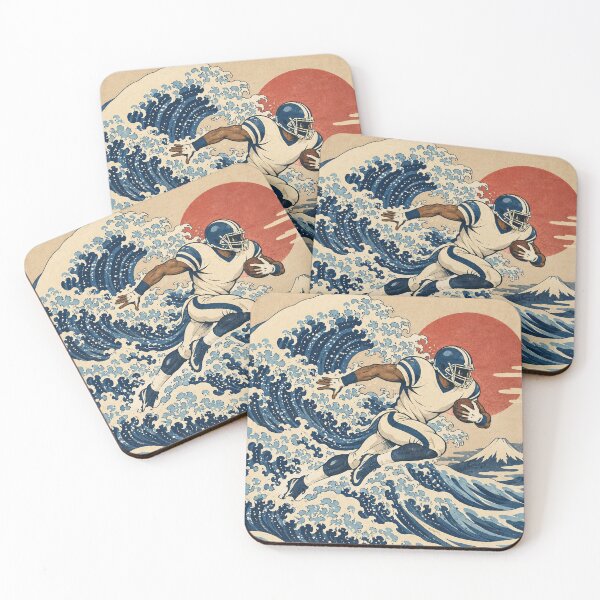 Item preview, Ukiyo-e Football Runner designed and sold by Peachy Dreams.