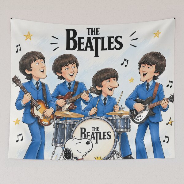 Item preview, The Beatles with Snoopy designed and sold by COFFEEWITHARTS.