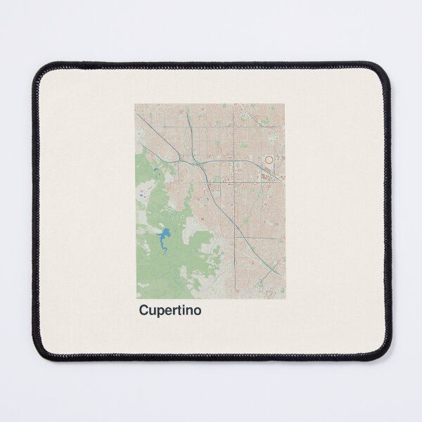 Item preview, Cupertino Minimalistic Map Art designed and sold by MapsNerd.