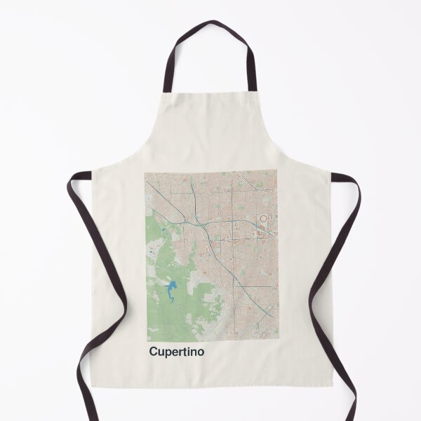 Item preview, Cupertino Minimalistic Map Art designed and sold by MapsNerd.