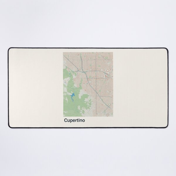 Item preview, Cupertino Minimalistic Map Art designed and sold by MapsNerd.