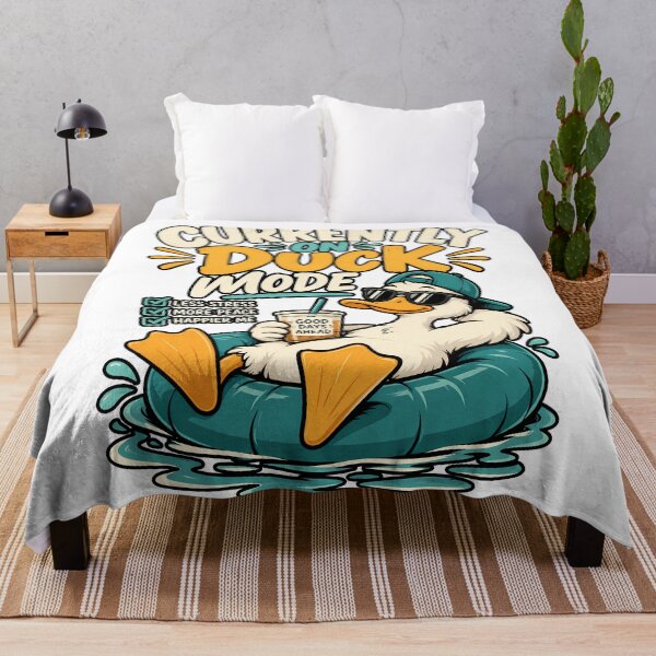 Item preview, Currently on Duck Mode Funny Duck Summer Relaxation Humor Design designed and sold by BDLuck2021.