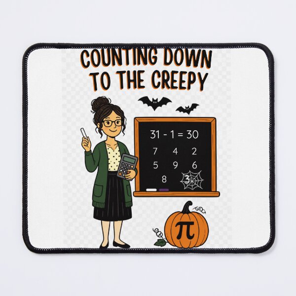 Item preview, Counting Down To The Creepy – Halloween Math Teacher designed and sold by BachoOffBit.