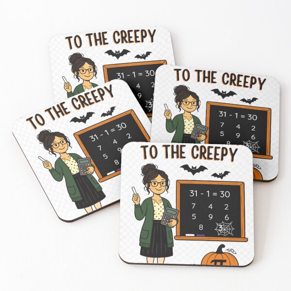 Item preview, Counting Down To The Creepy – Halloween Math Teacher designed and sold by BachoOffBit.