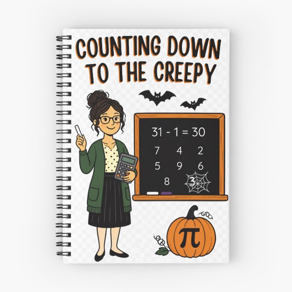 Item preview, Counting Down To The Creepy – Halloween Math Teacher designed and sold by BachoOffBit.