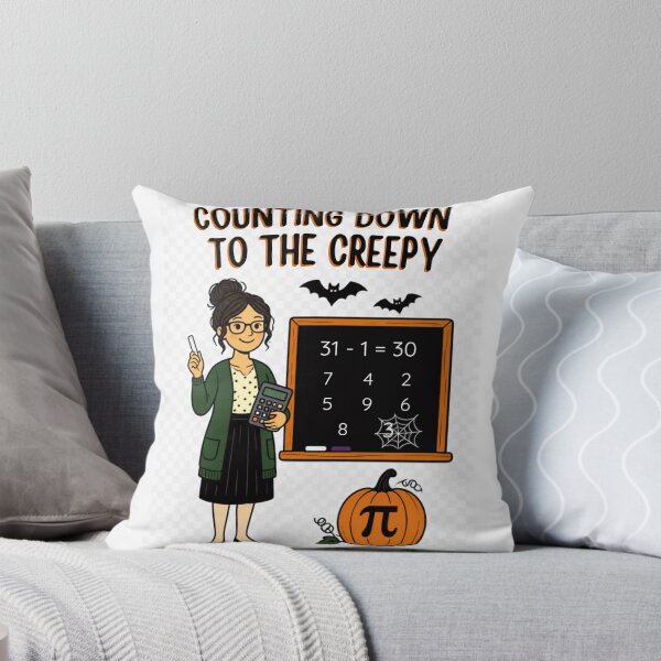 Item preview, Counting Down To The Creepy – Halloween Math Teacher designed and sold by BachoOffBit.
