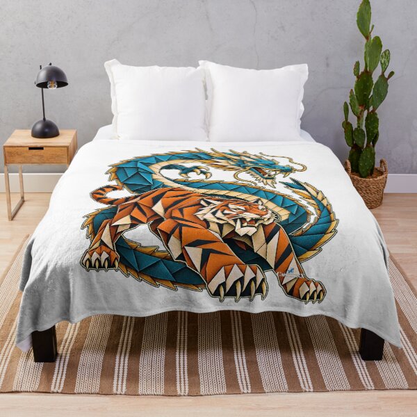 Item preview, Origami Tiger & Dragon Paper Art designed and sold by EvergreenPark - Tee Studio.