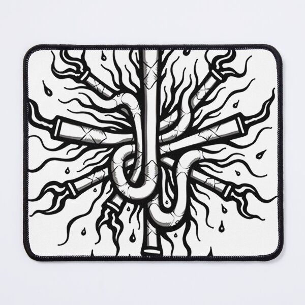 Item preview, Hydroponic Mandala Tattoo Flash designed and sold by Qubivibe.