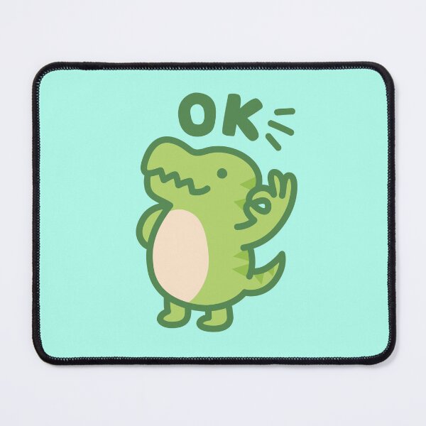 Item preview, Kawaii T-Rex Funny OK Sign Cartoon For Dinosaur Lovers designed and sold by roarsomethings.