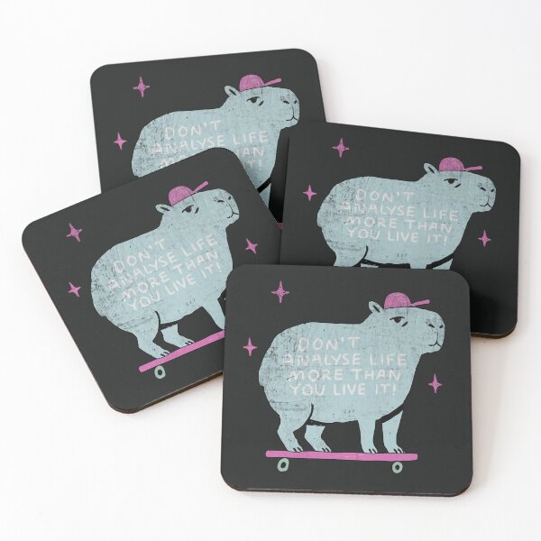 Item preview, Skateboarding Capybara Life Advice Humor designed and sold by Studio Bootleg.