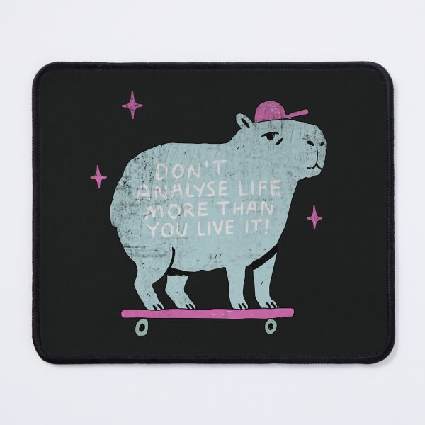 Item preview, Skateboarding Capybara Life Advice Humor designed and sold by Studio Bootleg.