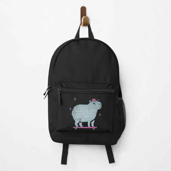 Item preview, Skateboarding Capybara Life Advice Humor designed and sold by Studio Bootleg.