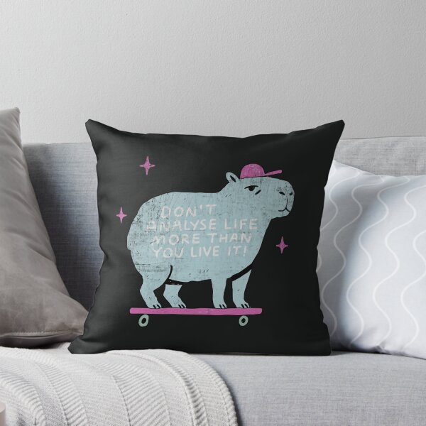Item preview, Skateboarding Capybara Life Advice Humor designed and sold by Studio Bootleg.