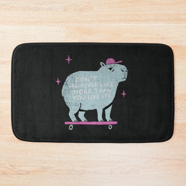 Item preview, Skateboarding Capybara Life Advice Humor designed and sold by Studio Bootleg.