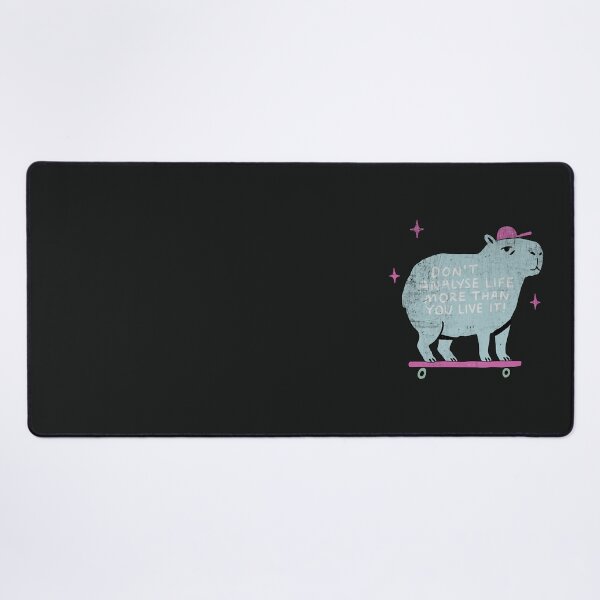 Item preview, Skateboarding Capybara Life Advice Humor designed and sold by Studio Bootleg.